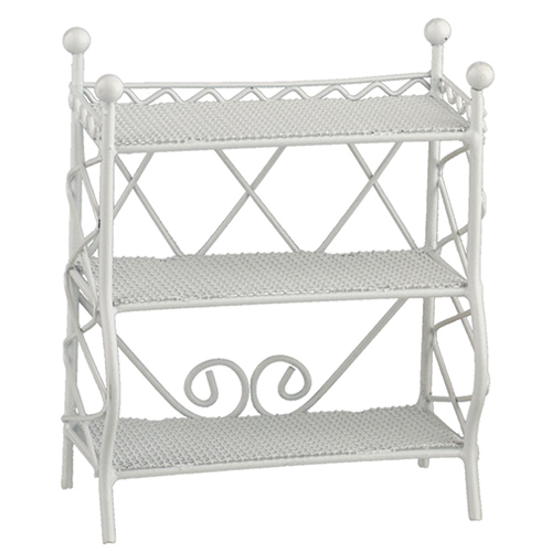 3-Shelf Unit, White Wire